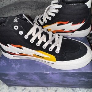 Men’s or Women’s Revenge x Storm Hightop shoes with Flames. Brand new men’s 9.